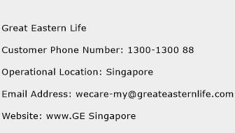 Great Eastern Life Phone Number Customer Service