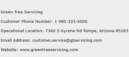 Green Tree Servicing Phone Number Customer Service