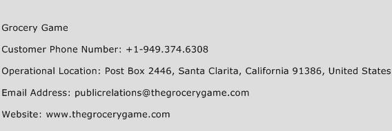 Grocery Game Phone Number Customer Service