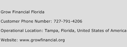 Grow Financial Florida Phone Number Customer Service