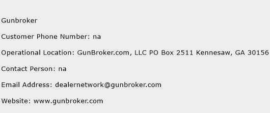 Gunbroker Phone Number Customer Service