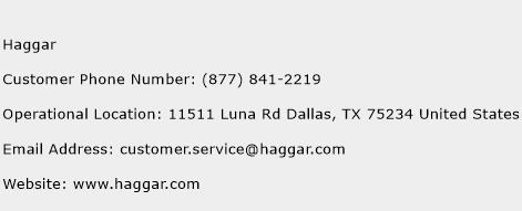 Haggar Phone Number Customer Service