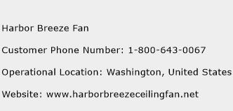 Harbor Breeze Fan Phone Number Customer Service