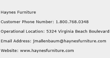 Haynes Furniture Phone Number Customer Service