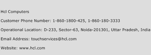 Hcl Computers Phone Number Customer Service