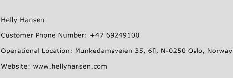 Helly Hansen Phone Number Customer Service