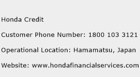 Honda Credit Phone Number Customer Service