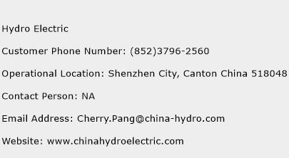 Hydro Electric Phone Number Customer Service