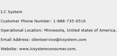 I.C System Phone Number Customer Service