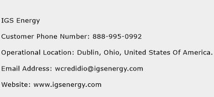 IGS Energy Phone Number Customer Service