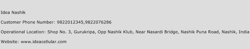 Idea Nashik Phone Number Customer Service