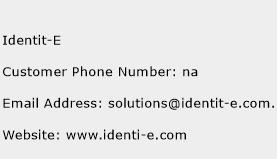 Identit-E Phone Number Customer Service