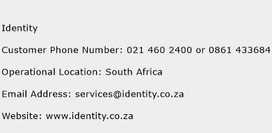 Identity Phone Number Customer Service