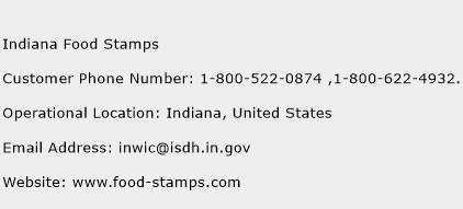 Indiana Food Stamps Phone Number Customer Service
