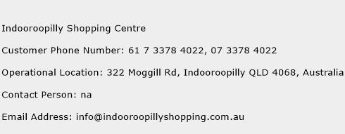 Indooroopilly Shopping Centre Phone Number Customer Service