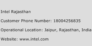 Intel Rajasthan Phone Number Customer Service