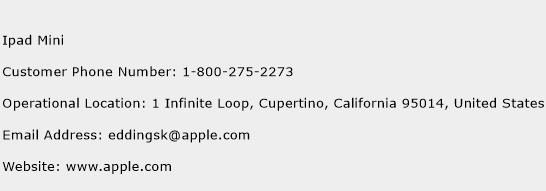 Ipad Mini Phone Number Customer Service