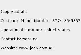 Jeep Australia Phone Number Customer Service
