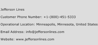 Jefferson Lines Phone Number Customer Service