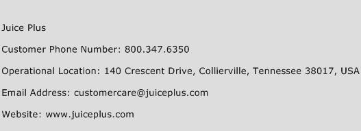 Juice Plus Phone Number Customer Service