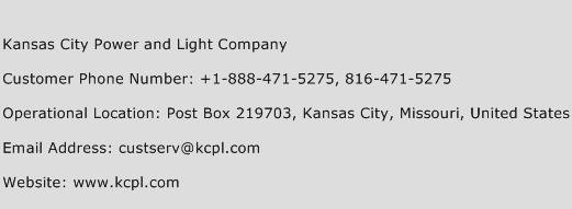 Kansas City Power and Light Company Phone Number Customer Service