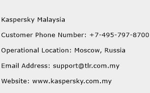 Kaspersky Malaysia Phone Number Customer Service