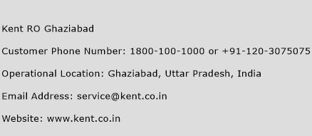 Kent RO Ghaziabad Phone Number Customer Service