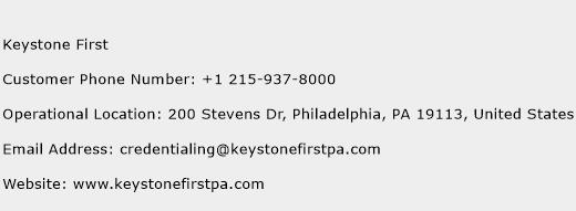Keystone First Phone Number Customer Service