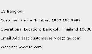 LG Bangkok Phone Number Customer Service