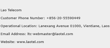 Lao Telecom Phone Number Customer Service