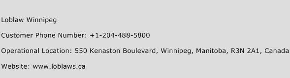 Loblaw Winnipeg Phone Number Customer Service