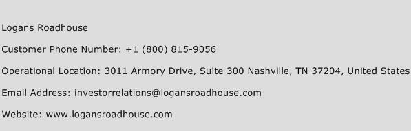 Logans Roadhouse Phone Number Customer Service