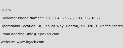 Lojack Phone Number Customer Service