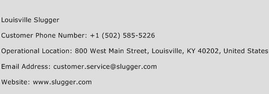 Louisville Slugger Phone Number Customer Service