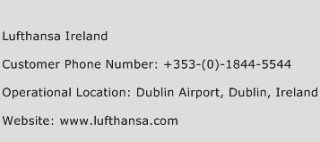 Lufthansa Ireland Phone Number Customer Service