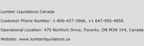 Lumber Liquidators Canada Phone Number Customer Service
