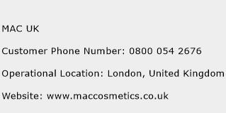 MAC UK Phone Number Customer Service