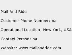 Mail And Ride Phone Number Customer Service