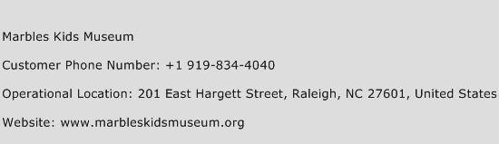 Marbles Kids Museum Phone Number Customer Service