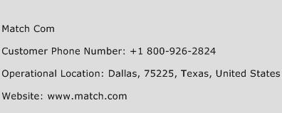 Match Com Phone Number Customer Service
