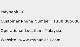 Maybank2u Phone Number Customer Service