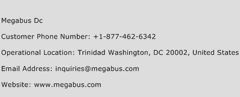 Megabus Dc Phone Number Customer Service