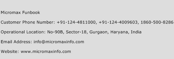 Micromax Funbook Phone Number Customer Service