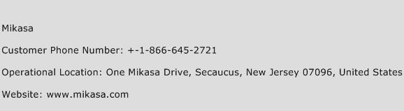 Mikasa Phone Number Customer Service