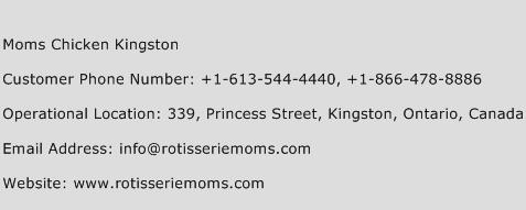 Moms Chicken Kingston Phone Number Customer Service