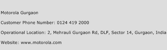 Motorola Gurgaon Phone Number Customer Service