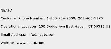 NEATO Phone Number Customer Service