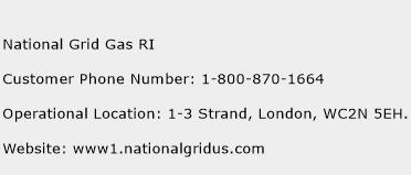 National Grid Gas RI Phone Number Customer Service