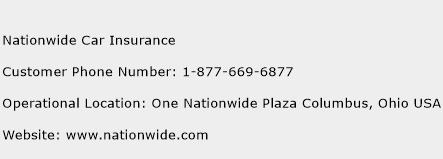 Nationwide Car Insurance Phone Number Customer Service