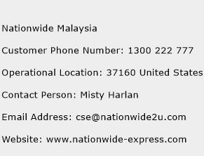 Nationwide Malaysia Phone Number Customer Service